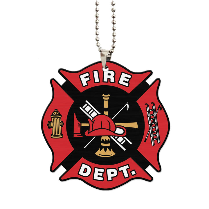 Firefighter Car Accessories Custom Car Ornament Firefighter Symbol - EzCustomcar - 4