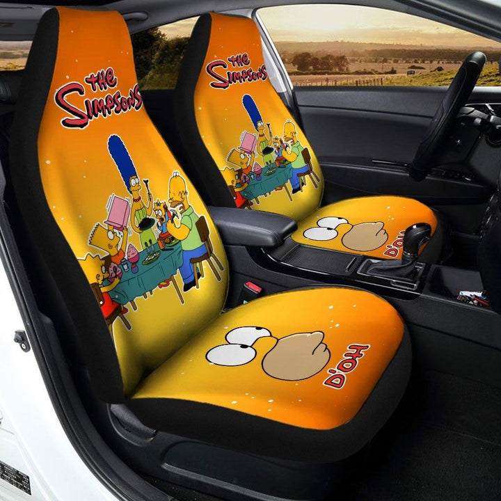 The Simpson And Friends Car Seat Covers - Customforcars - 2