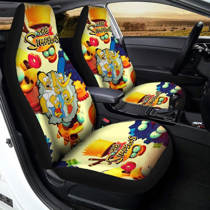 The Simpson Artwork Car Seat Covers - Customforcars - 2