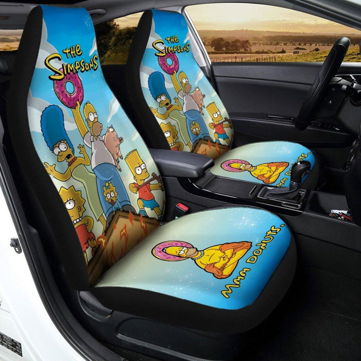 The Simpson Funny Family Car Seat Covers - Customforcars - 2