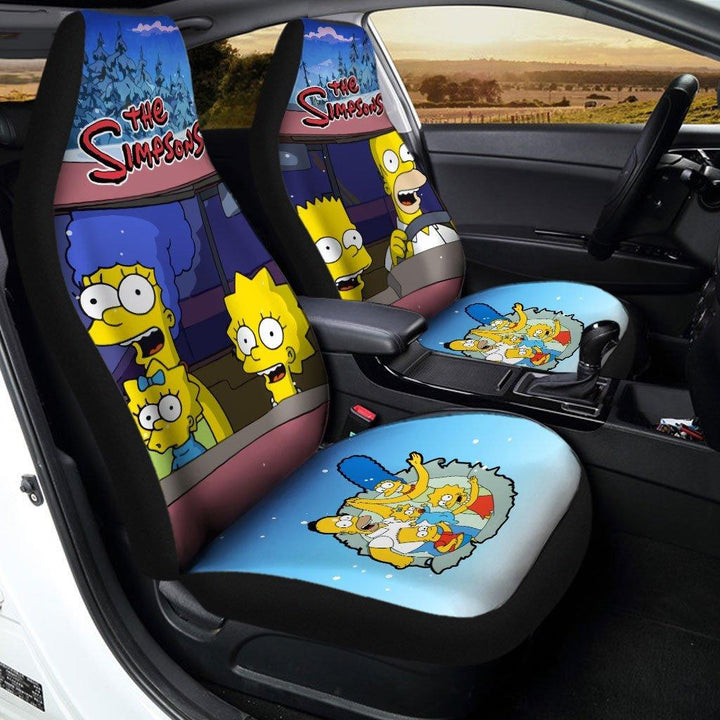 The Simpson Driving Car Seat Covers - Customforcars - 2