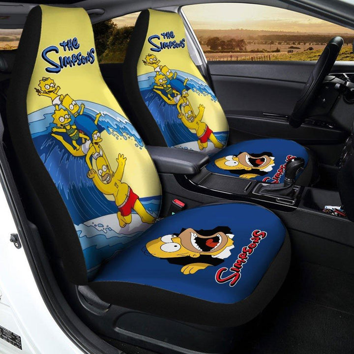 The Simpson Swimming Car Seat Covers - Customforcars - 2