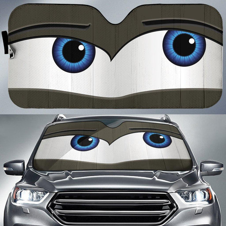 Thinking Eyes Cartoon Car Sunshade - Customforcars - 2