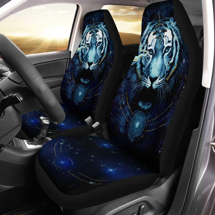 Tiger In The Darkness Car Seat Covers - Customforcars - 2