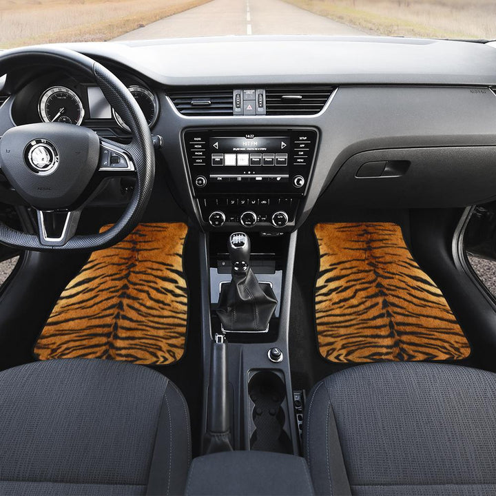 Tiger Skin Pattern Car Floor Mats-ezcustomcar-1
