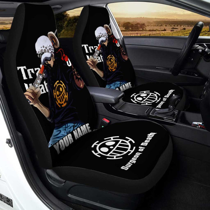 Trafalgar Law Personalized Car Seat Covers Custom One Piece Anime - Customforcars - 3