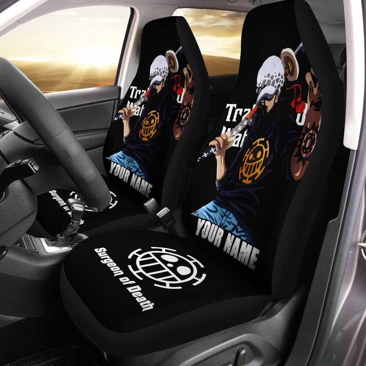 Trafalgar Law Personalized Car Seat Covers Custom One Piece Anime - Customforcars - 2