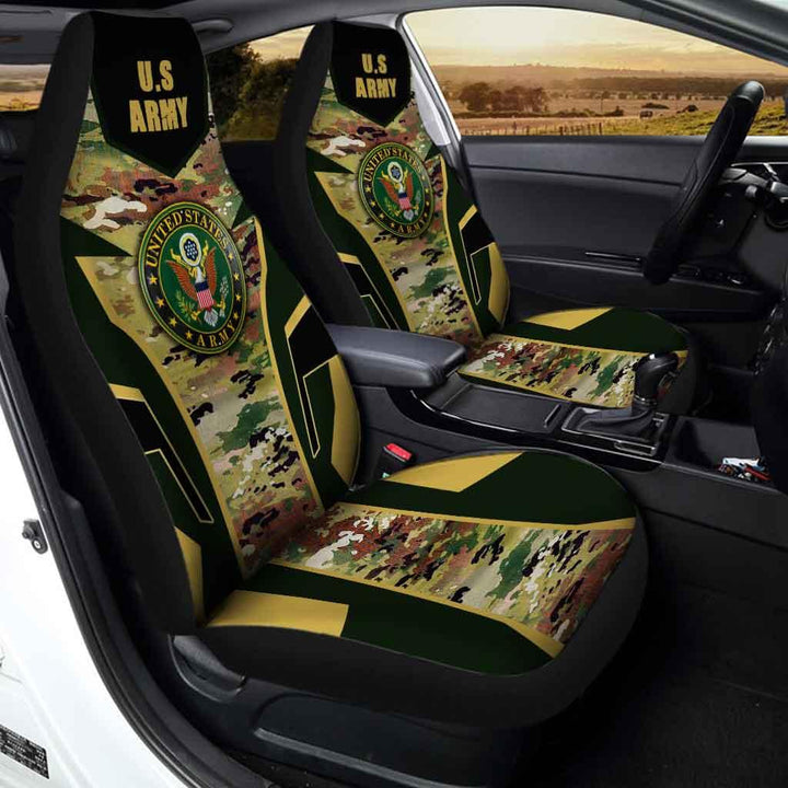 United States Army Luxury Car Seat Covers Custom - Customforcars - 3