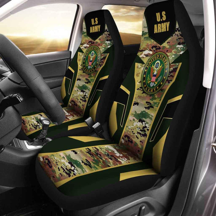 United States Army Luxury Car Seat Covers Custom - Customforcars - 2