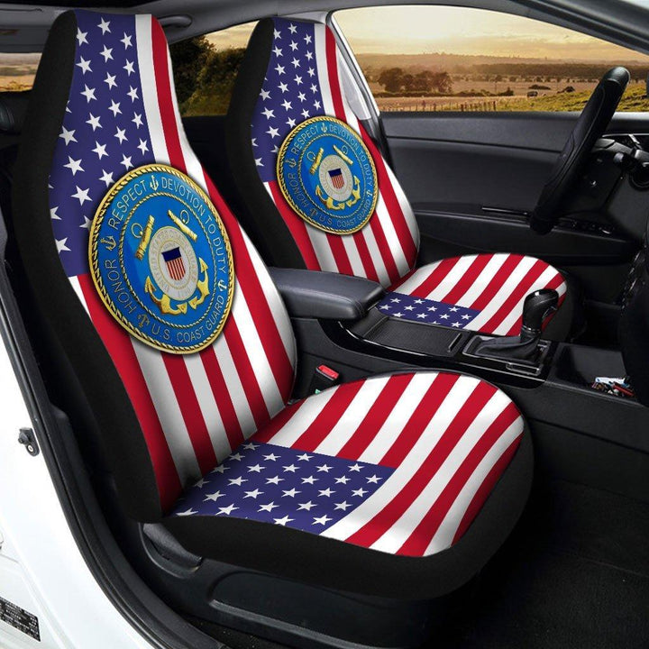 United States Coast Guard Car Seat Covers - Customforcars - 3