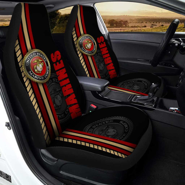 United States Marines Car Seat Covers Custom US Armed Forces - Customforcars - 3
