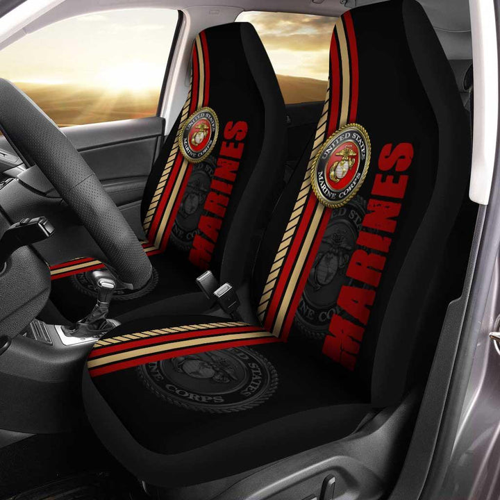 United States Marines Car Seat Covers Custom US Armed Forces - Customforcars - 2