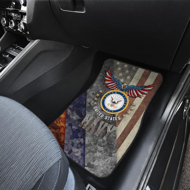 United States Navy Car Floor Mats Custom US Armed Forces - Customforcars - 3