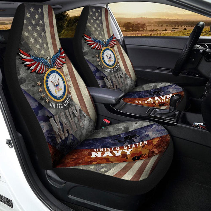 United States Navy Car Seat Covers Custom US Armed Forces - Customforcars - 2