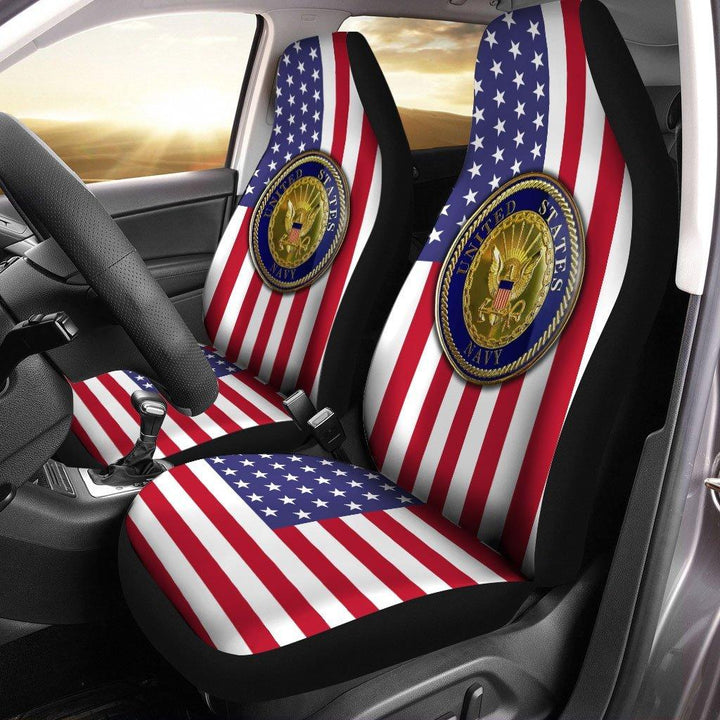 United States Navy Car Seat Covers - Customforcars - 2