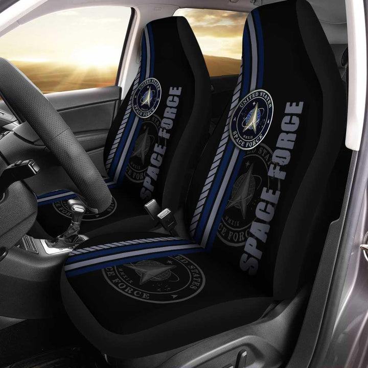 United States Space Force Car Seat Covers Custom US Armed Forces - Customforcars - 2