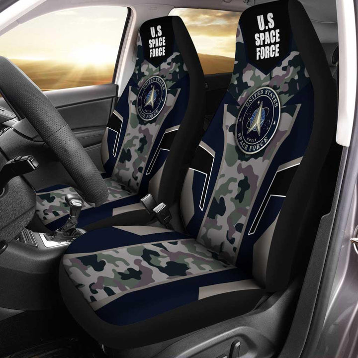 United States Space Force Luxury Car Seat Covers Custom - Customforcars - 2
