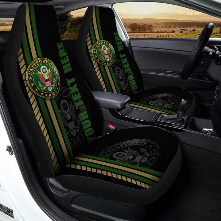 US Army Personalized Custom Car Seat Covers - Customforcars - 3