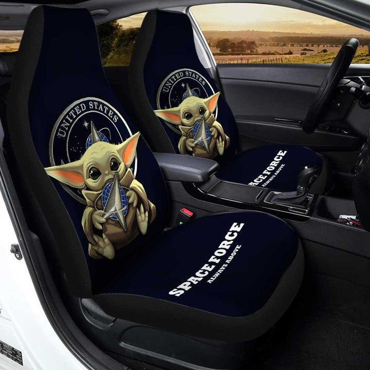 USSF Car Seat Covers Baby Yoda U.S Space Force - Customforcars - 3