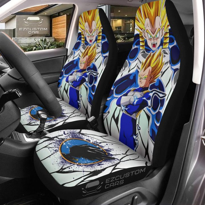 Vegeta Car Seat Covers Custom Dragon Ball Anime Car Accessoriesezcustomcar.com-1