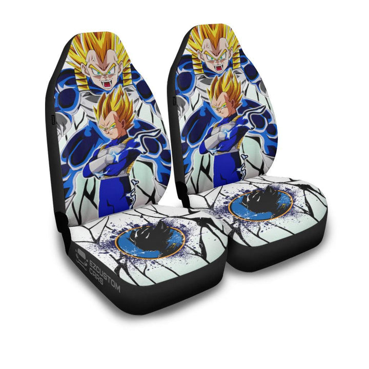 Vegeta Car Seat Covers Custom Dragon Ball Anime Car Accessories - EzCustomcar - 2