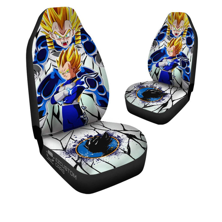 Vegeta Car Seat Covers Custom Dragon Ball Anime Car Accessories - EzCustomcar - 4
