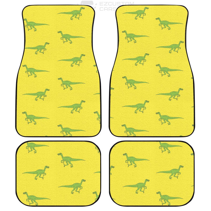Cute Velociraptor Pattern Car Floor Mats Custom Dinosaur Car Accessories - EzCustomcar - 4