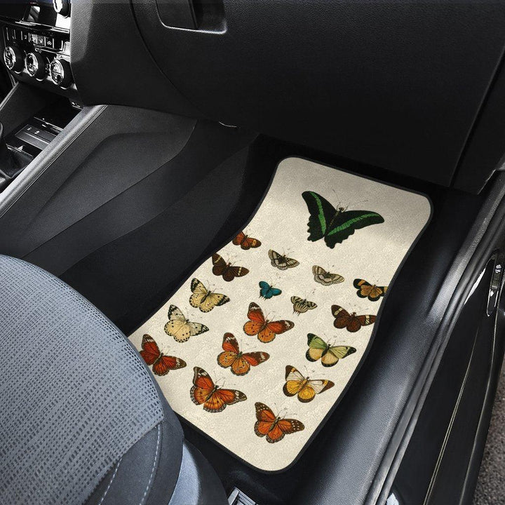 Vintage Butterfly Pattern Car Floor Mats - Customforcars - 3