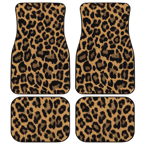 Wild Cheetah Brown Skin Pattern Car Floor Mats-ezcustomcar-1
