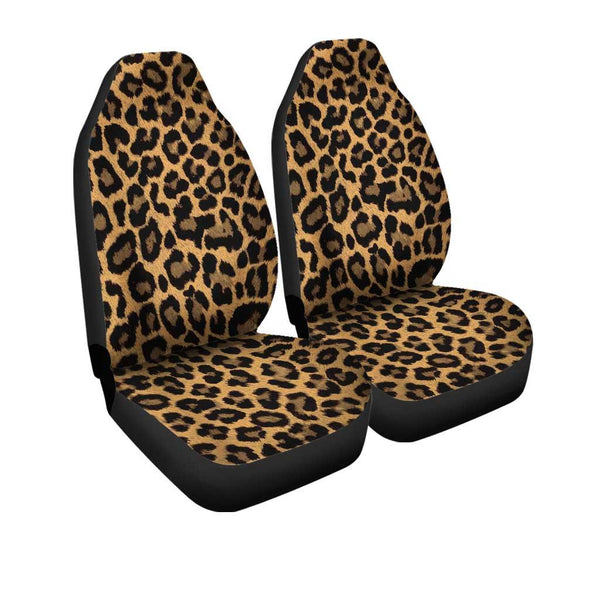 Wild Cheetah Brown Skin Pattern Car Seat Coversezcustomcar.com-1