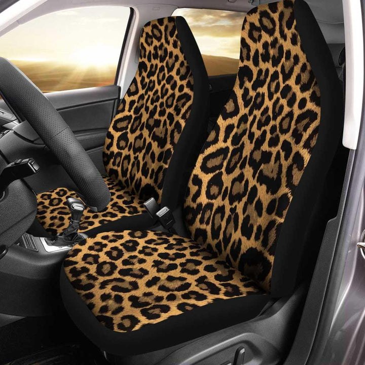 Wild Cheetah Brown Skin Pattern Car Seat Covers - Customforcars - 2