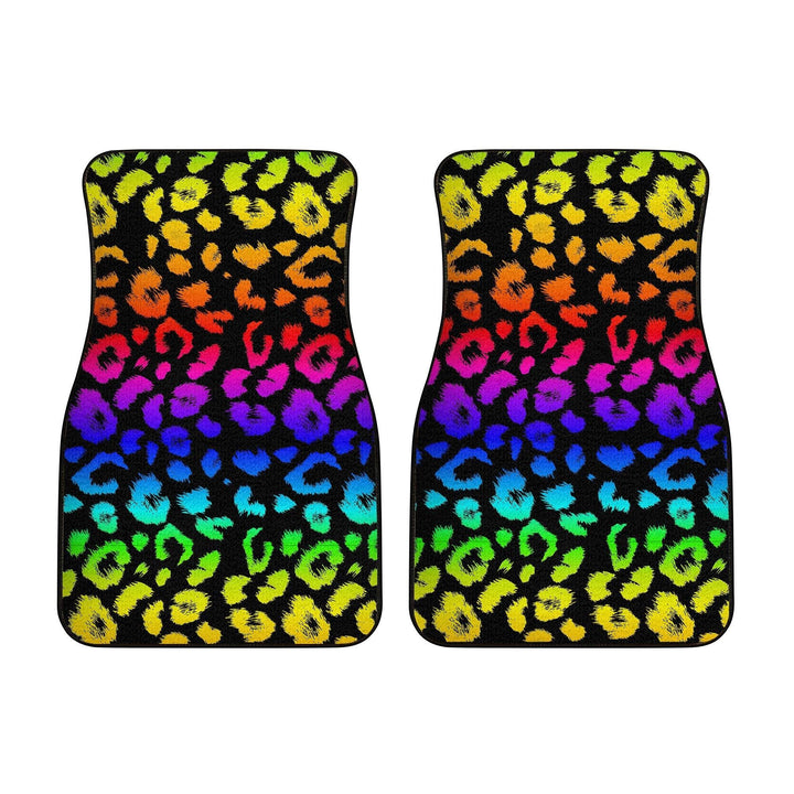 Wild Cheetah Rainbow Skin Pattern Car Floor Mats-ezcustomcar-12