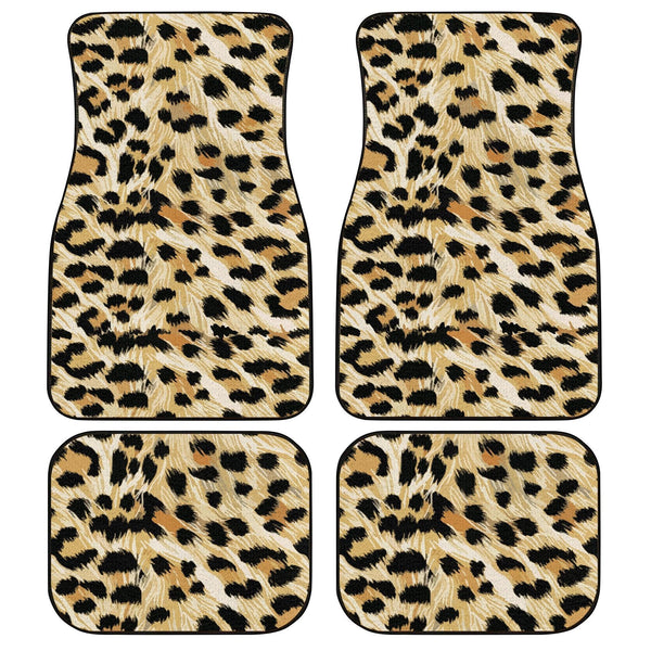 Wild Cheetah Skin Pattern Car Floor Mats-ezcustomcar-1