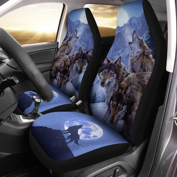 Wolves Seat Covers Printed Car Accessoriesezcustomcar.com-1