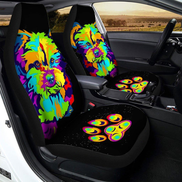 Yorkshire Terrier Abstract Custom Car Seat Covers - Customforcars - 2