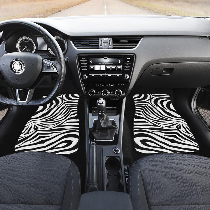 Zebra Skin Pattern Car Floor Mats-ezcustomcar-1