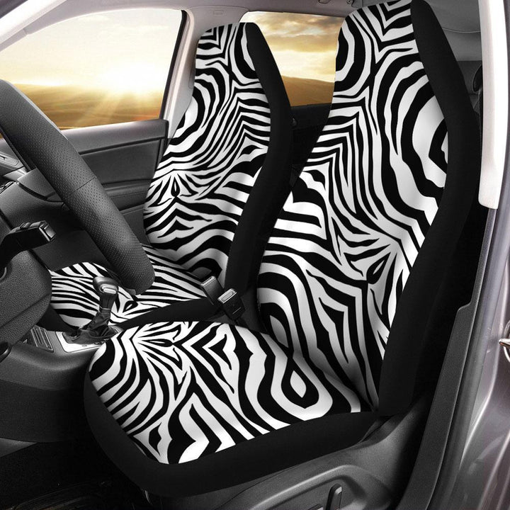 Zebra Skin Pattern Car Seat Coversezcustomcar.com-1