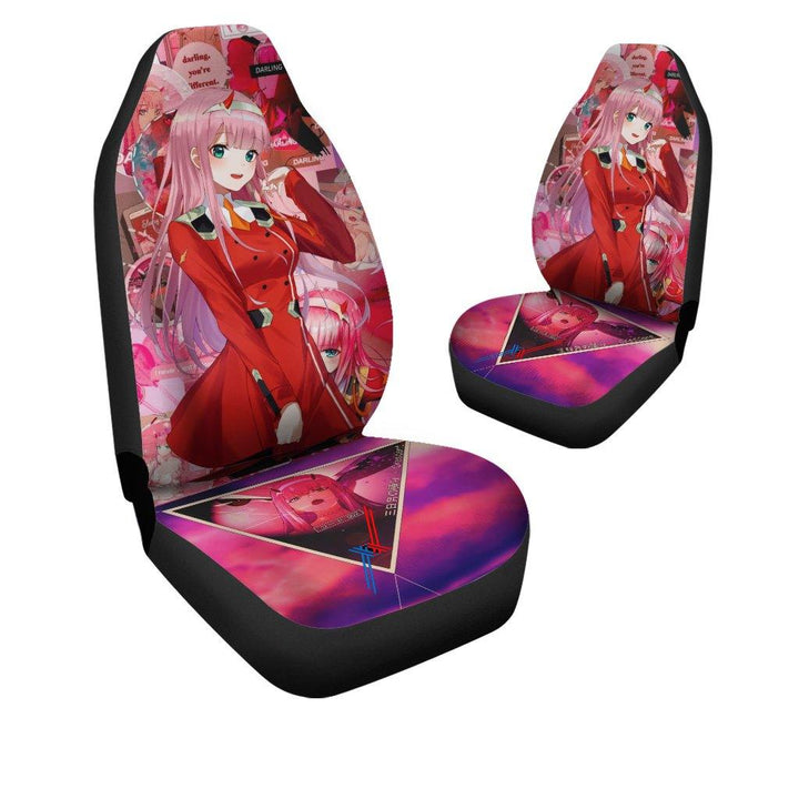 Zero Two Darling In The Franxx Anime Car Seat Covers Fan Gift - Customforcars - 4