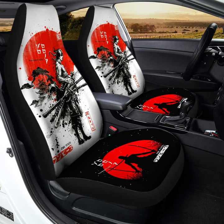 Zoro Samurai Warriors Car Seat Covers Custom One Piece Anime - Customforcars - 3