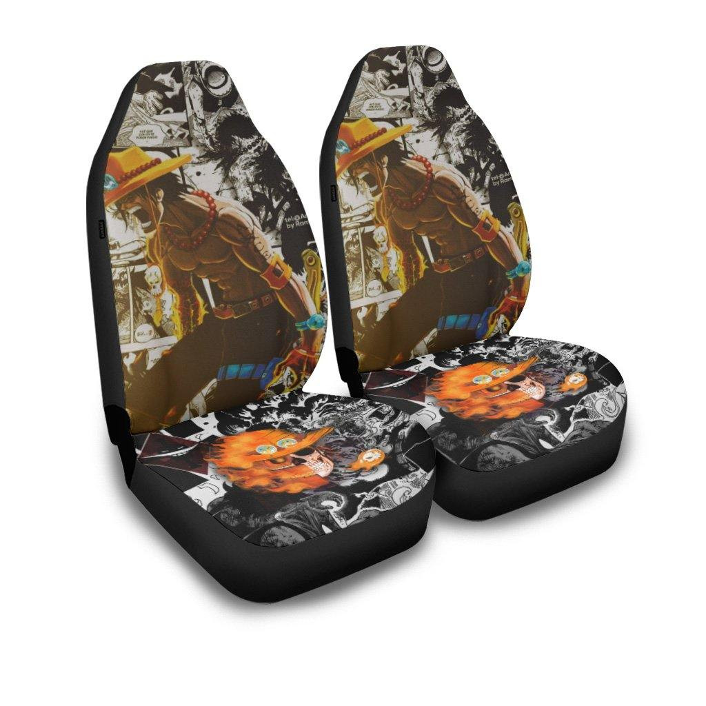 Ace Car Seat Covers One Piece Anime Car Decor