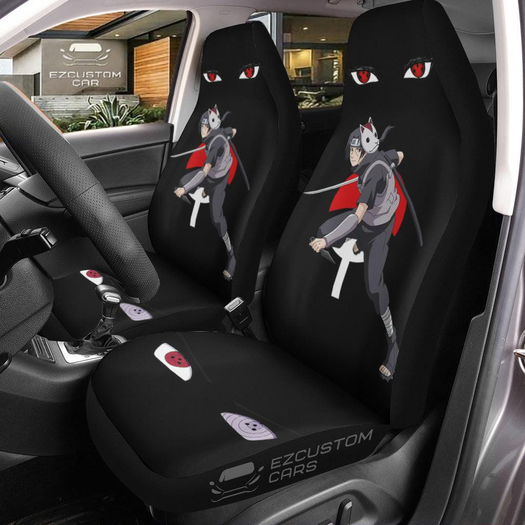 Akatsuki Car Accessories Anime Car Seat Covers Akatsuki Itachi Sharingan