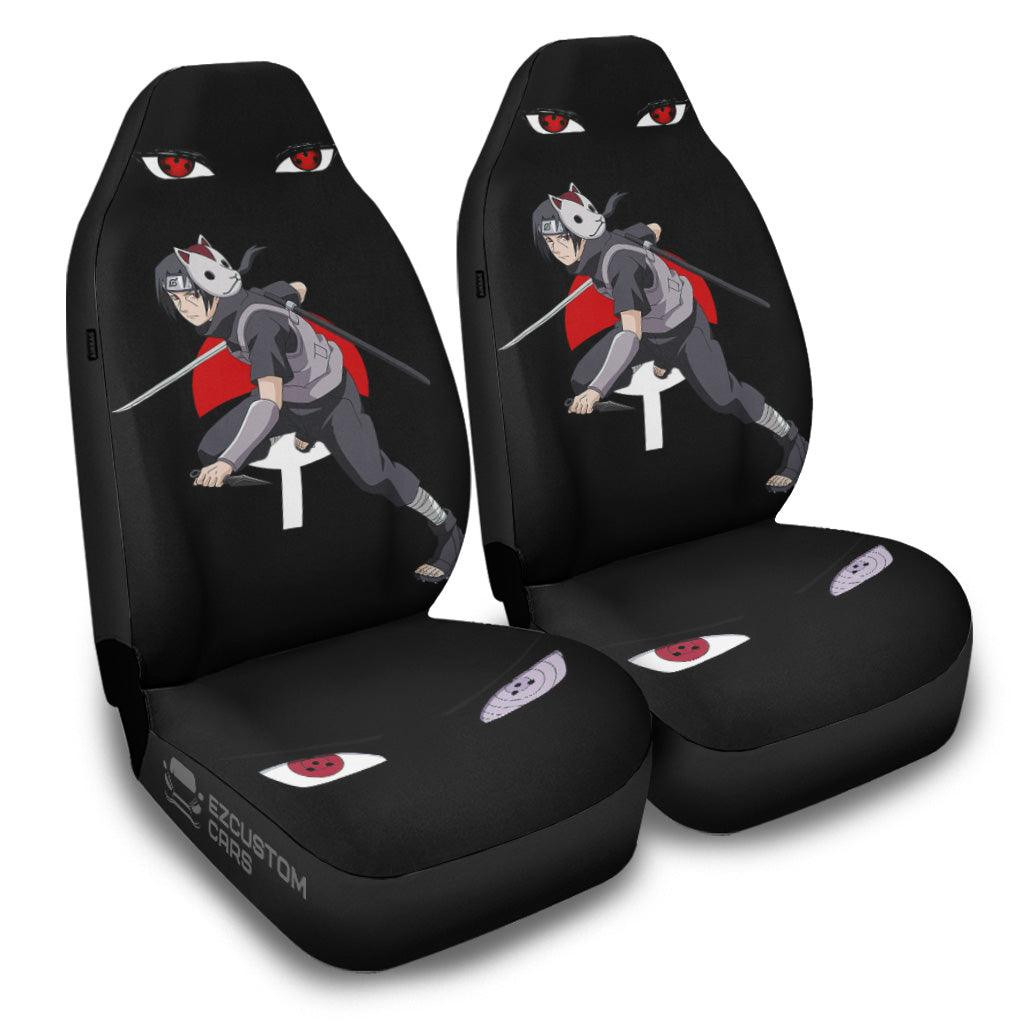 Akatsuki Car Accessories Anime Car Seat Covers Akatsuki Itachi Sharingan