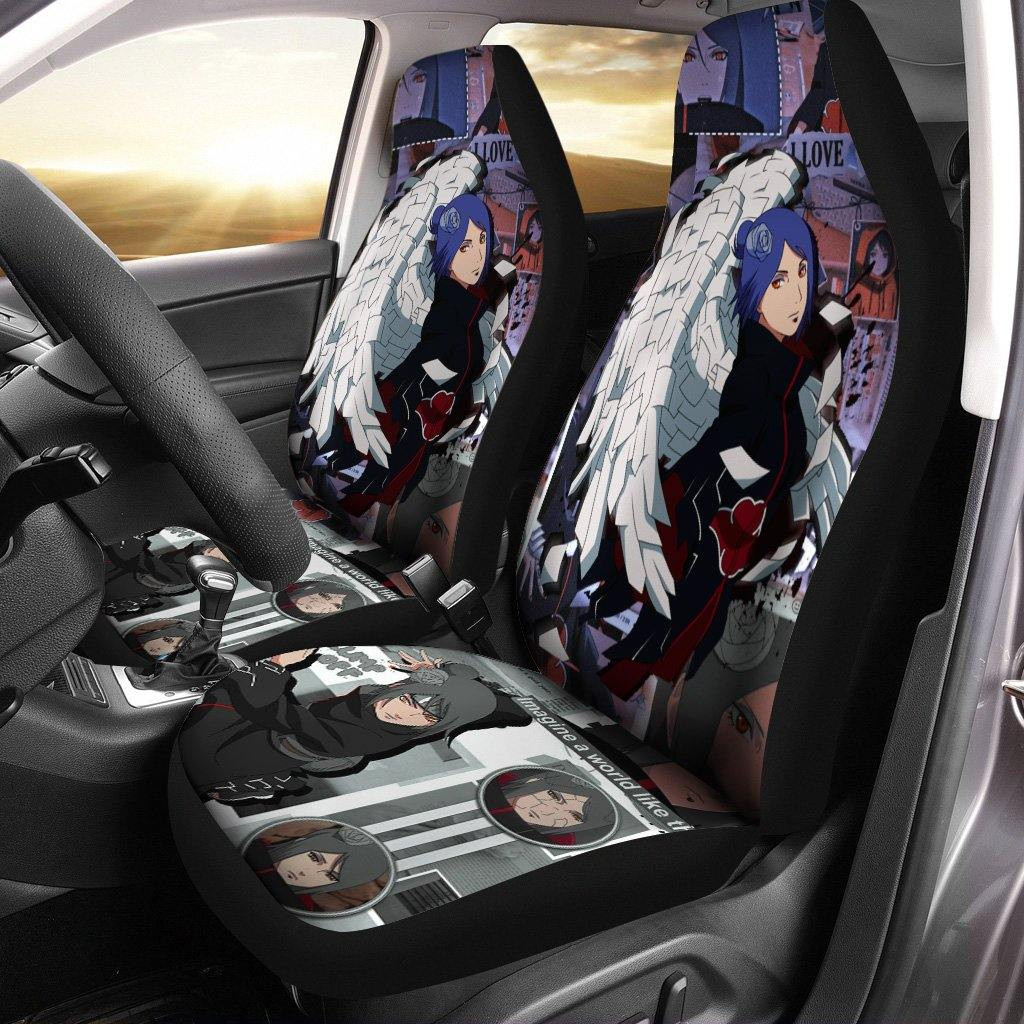 Akatsuki Konan Car Seat Covers Naruto Anime Car Decor