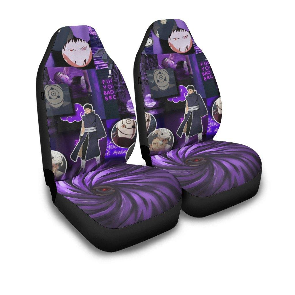 Akatsuki Obito Car Seat Covers Naruto Anime Car Decor