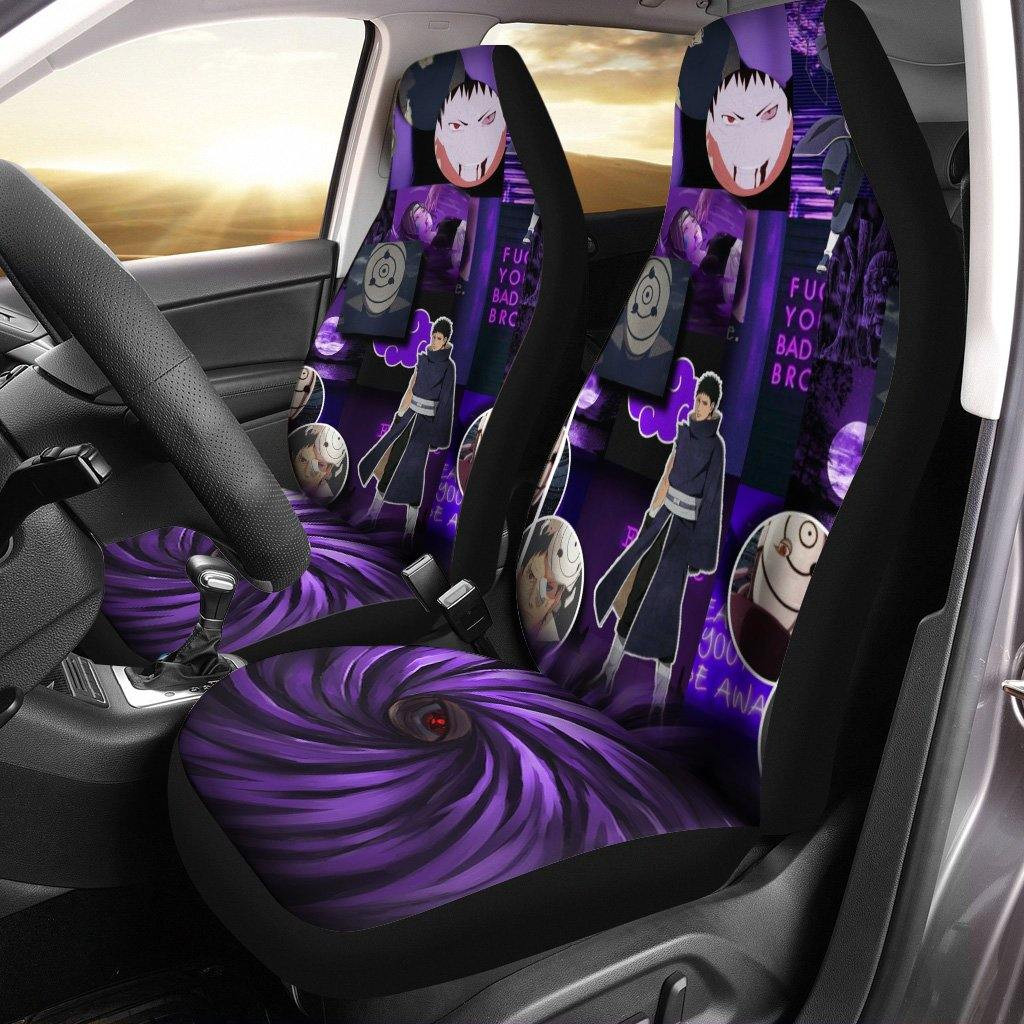 Akatsuki Obito Car Seat Covers Naruto Anime Car Decor