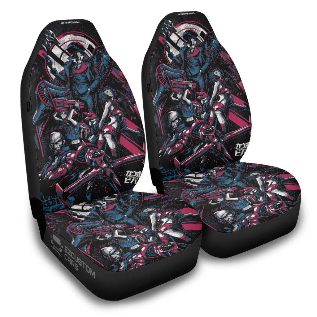 All Characters Cowboy Bebop Car Seat Covers Custom Anime Cowboy Bebop Car Accessories