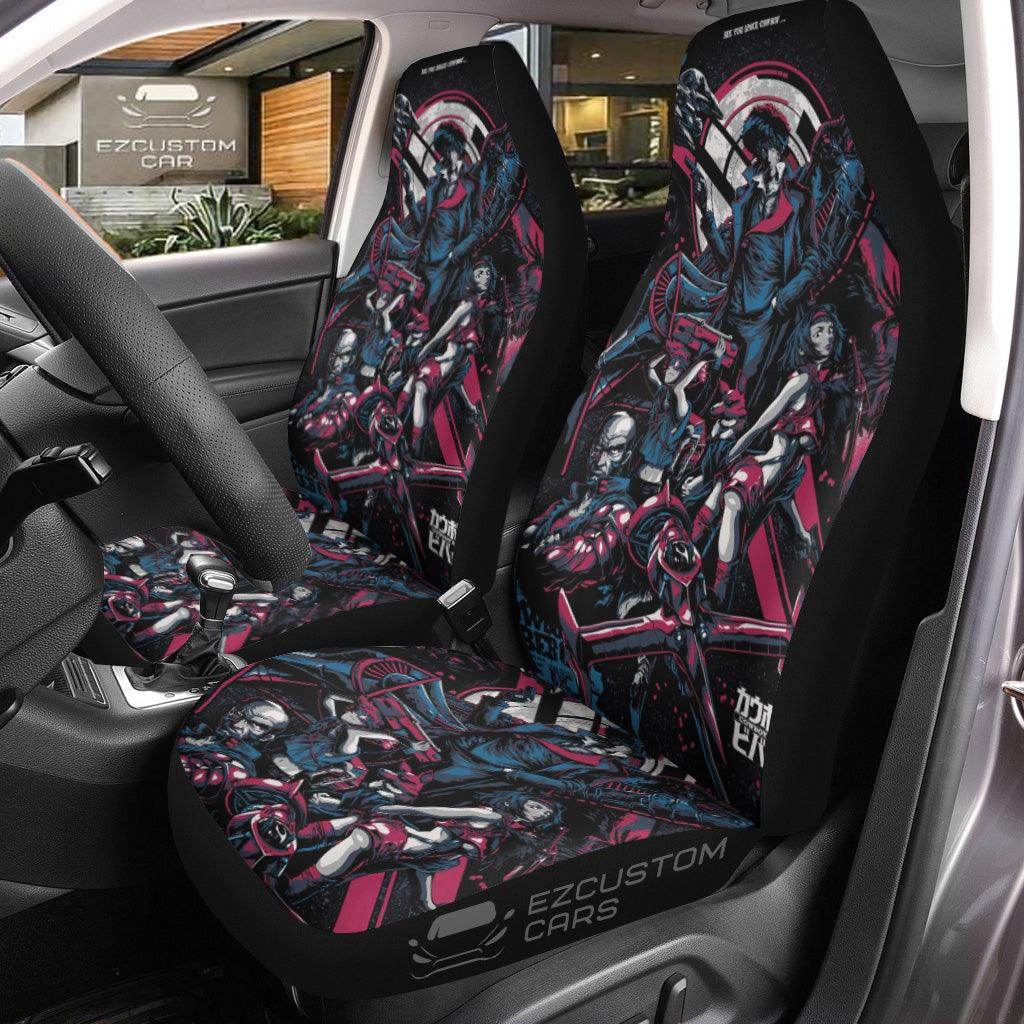 All Characters Cowboy Bebop Car Seat Covers Custom Anime Cowboy Bebop Car Accessories