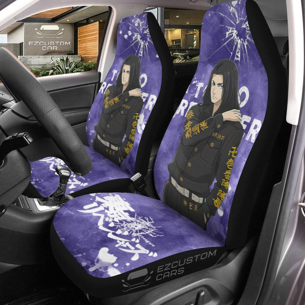 Baji Car Seat Covers Custom Anime Tokyo Revengers Car Accessories