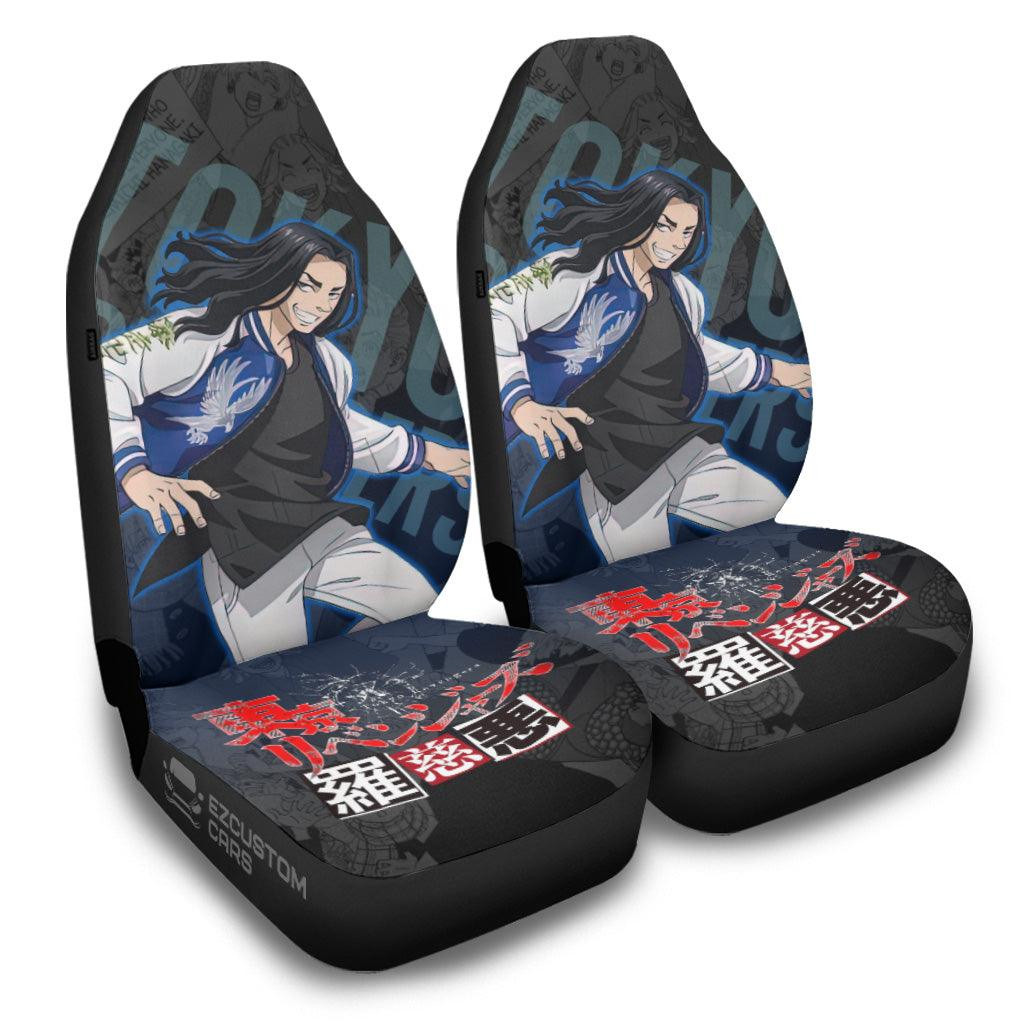 Baji Car Seat Covers Custom Anime Tokyo Revengers Car Accessories