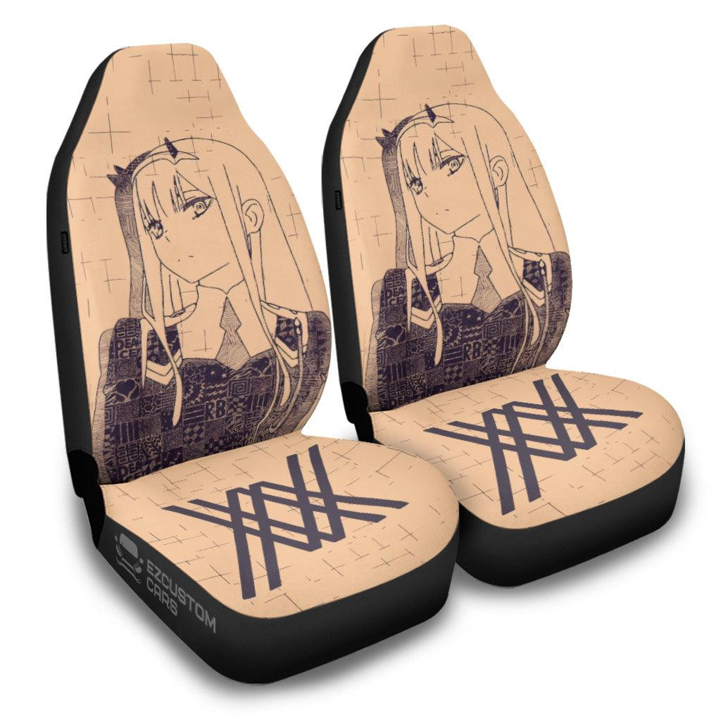 Darling In The Franxx Zero Two Car Accessories Anime Car Seat Covers